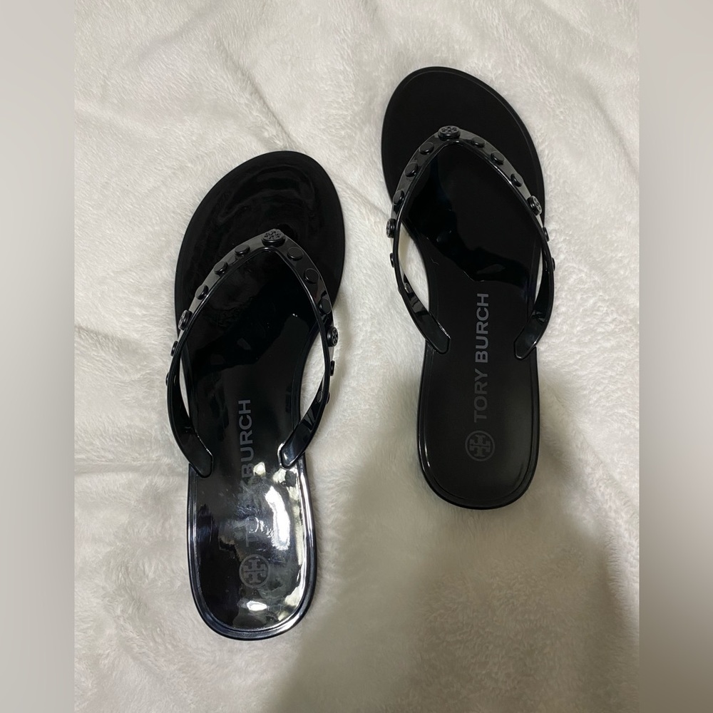 Tory Burch Perfect Black Studded Flip-Flop